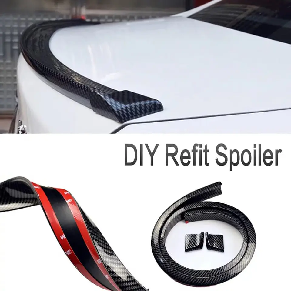 Lip alerón goma spoiler trasero para maletero baúl de autos 4