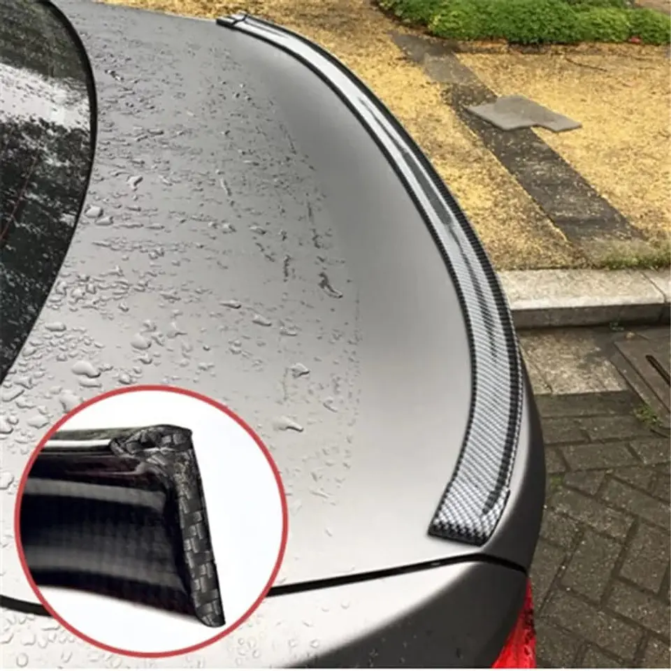 Lip alerón goma spoiler trasero para maletero baúl de autos 5