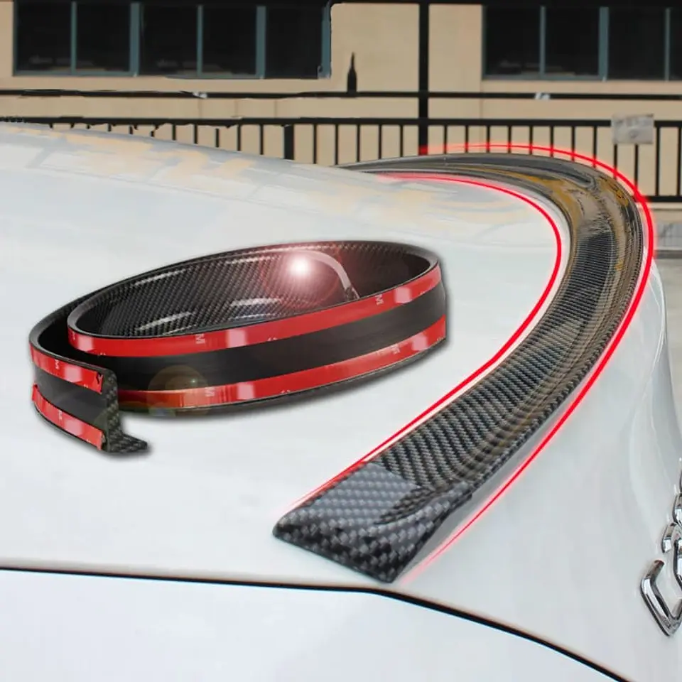 Lip alerón goma spoiler trasero para maletero baúl de autos 8