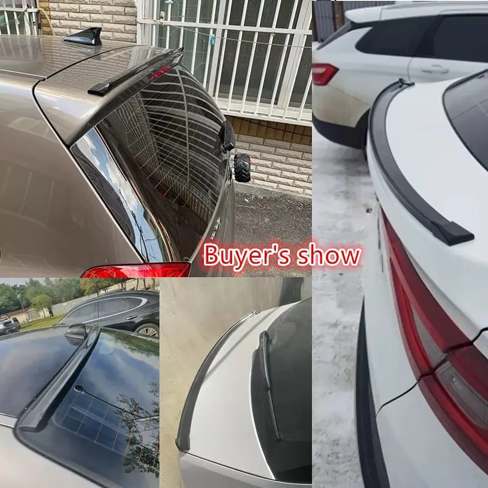 Lip alerón goma spoiler trasero para maletero baúl de autos 11