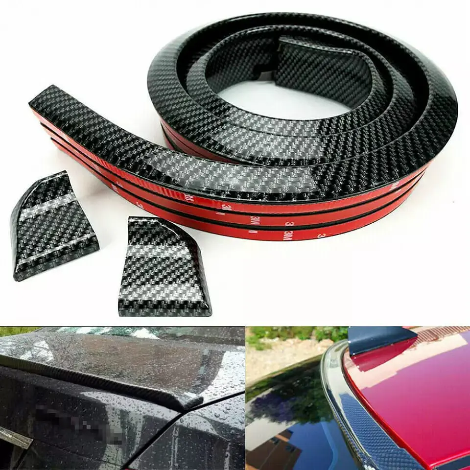 Lip alerón goma spoiler trasero para maletero baúl de autos 17