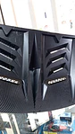 Toma de flujo de aire para autos decorativa Cubierta carbono - Miniatura 2