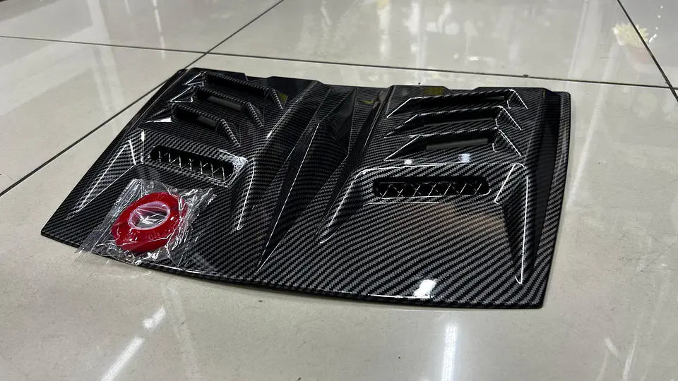 Toma de flujo de aire para autos decorativa Cubierta carbono 13