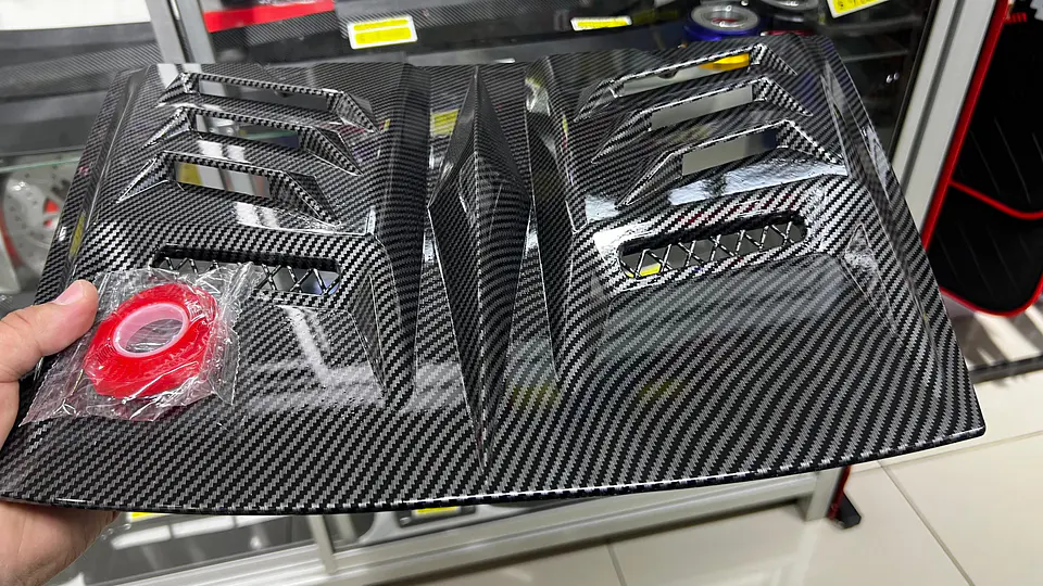 Toma de flujo de aire para autos decorativa Cubierta carbono 16