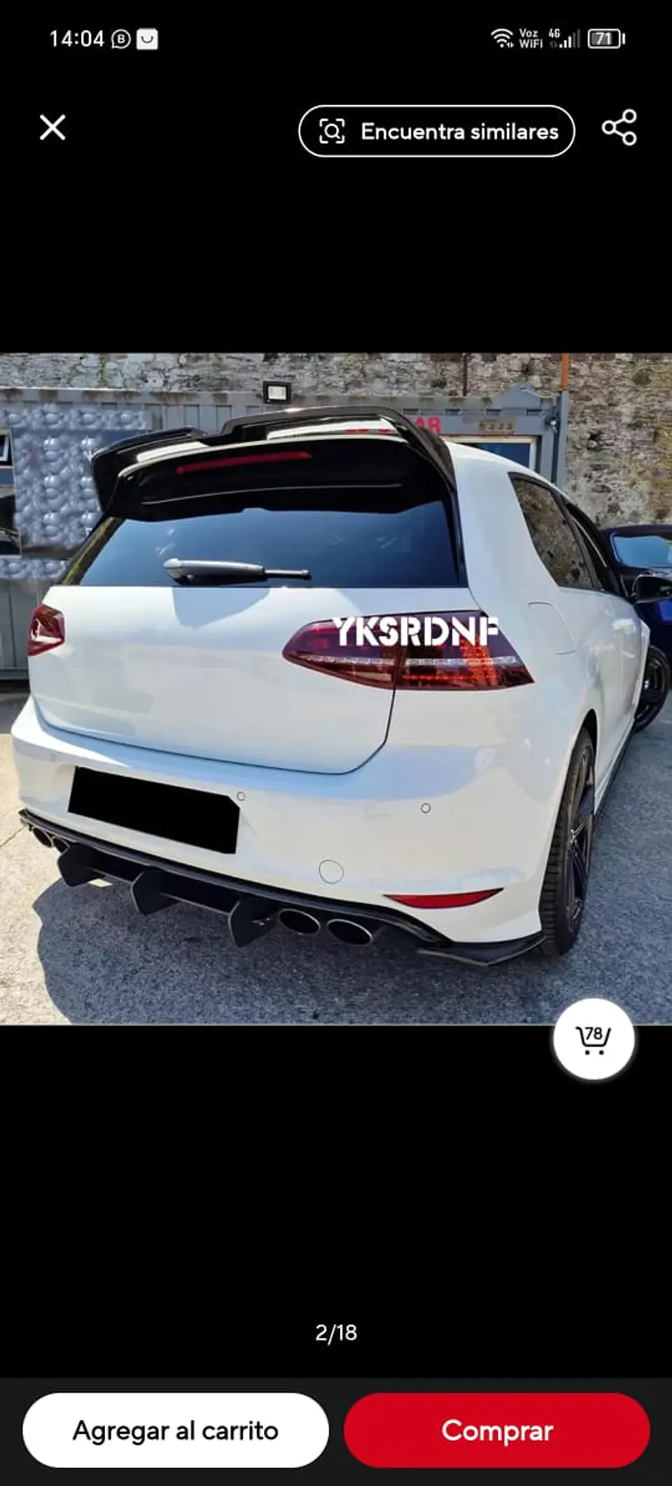 Aleron trasero - negro brillante autos embellecedor carroceria 8