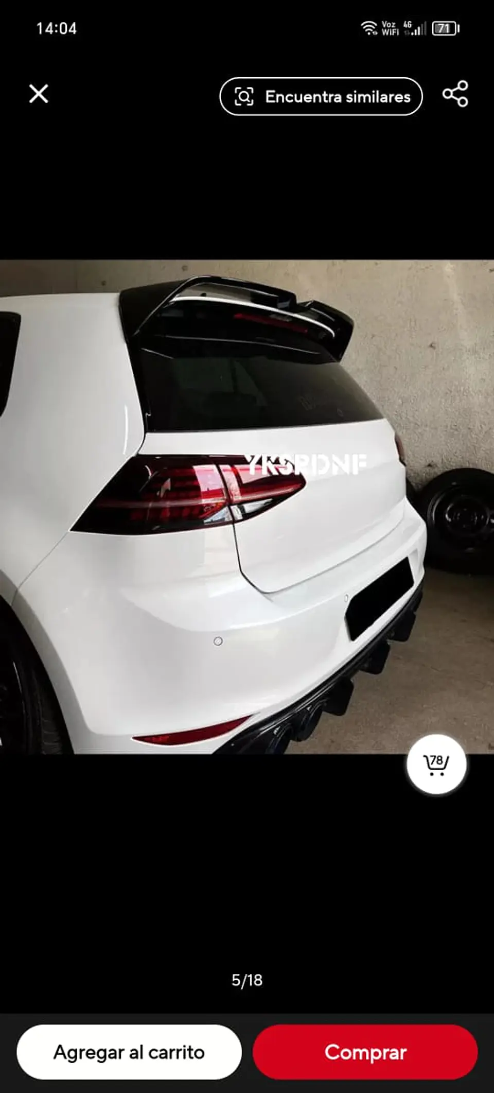 Aleron trasero - negro brillante autos embellecedor carroceria 9
