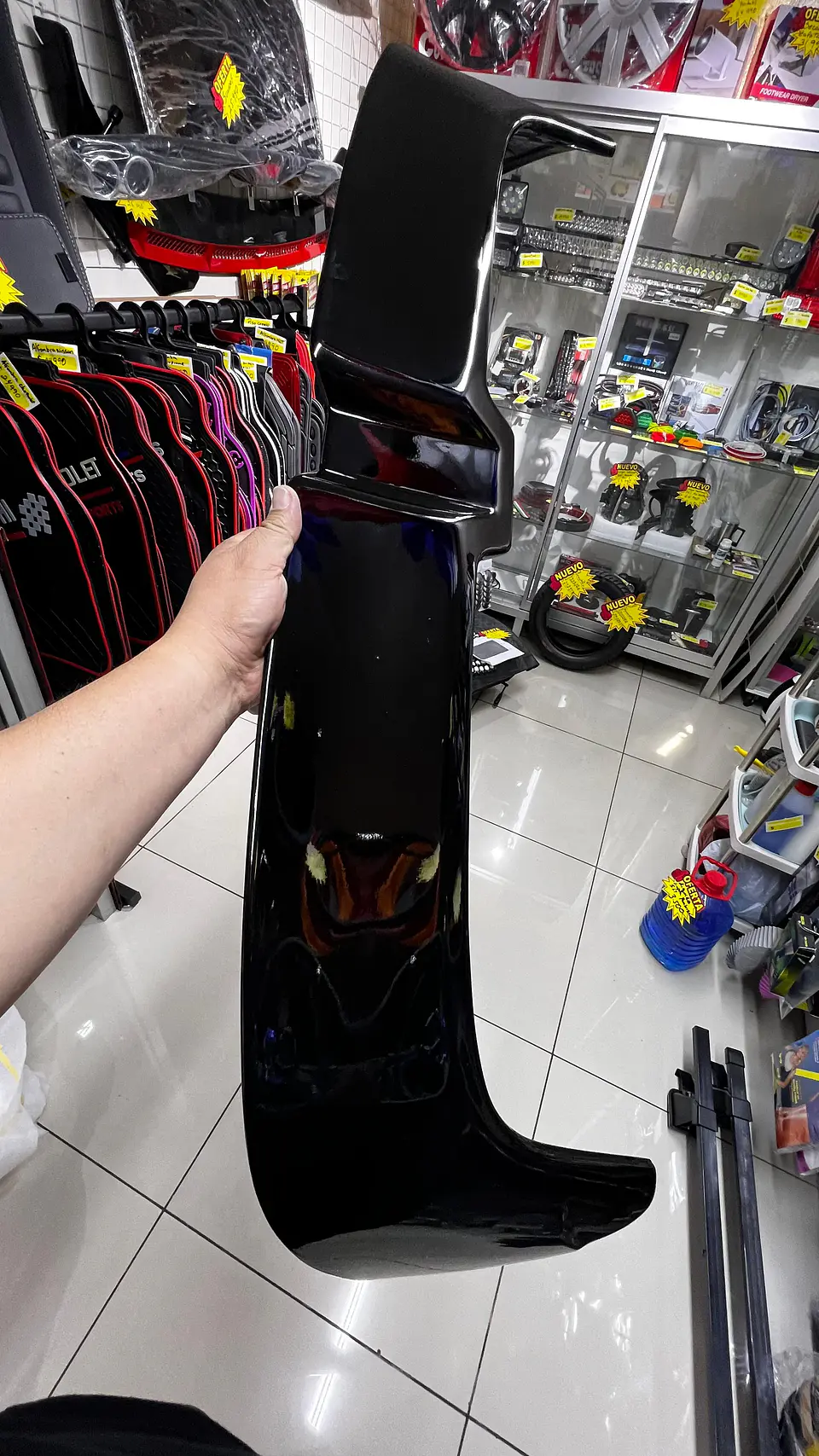 Aleron trasero - negro brillante autos embellecedor carroceria 11