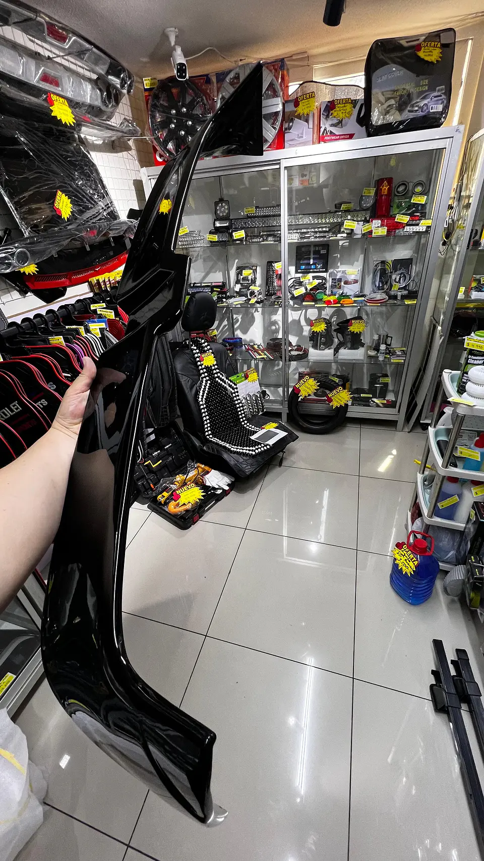 Aleron trasero - negro brillante autos embellecedor carroceria 14