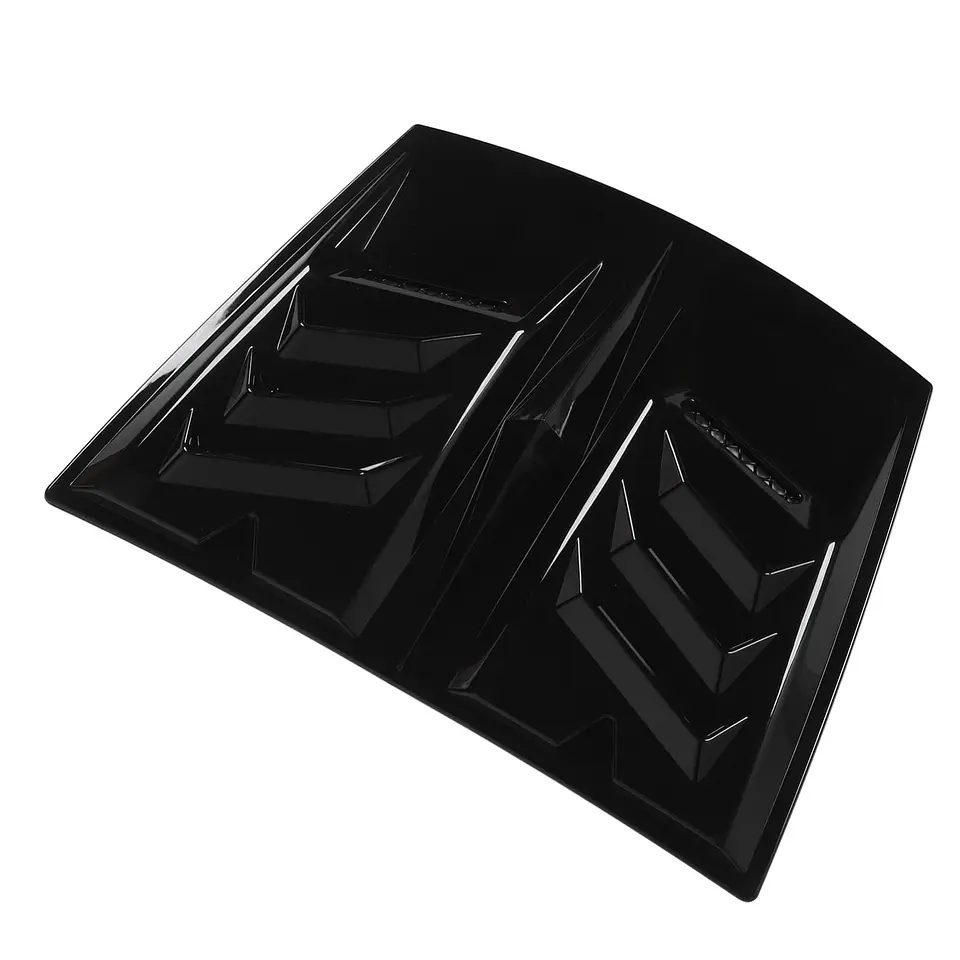 Toma de flujo de aire para autos decorativa, Cubierta negro brillante 5