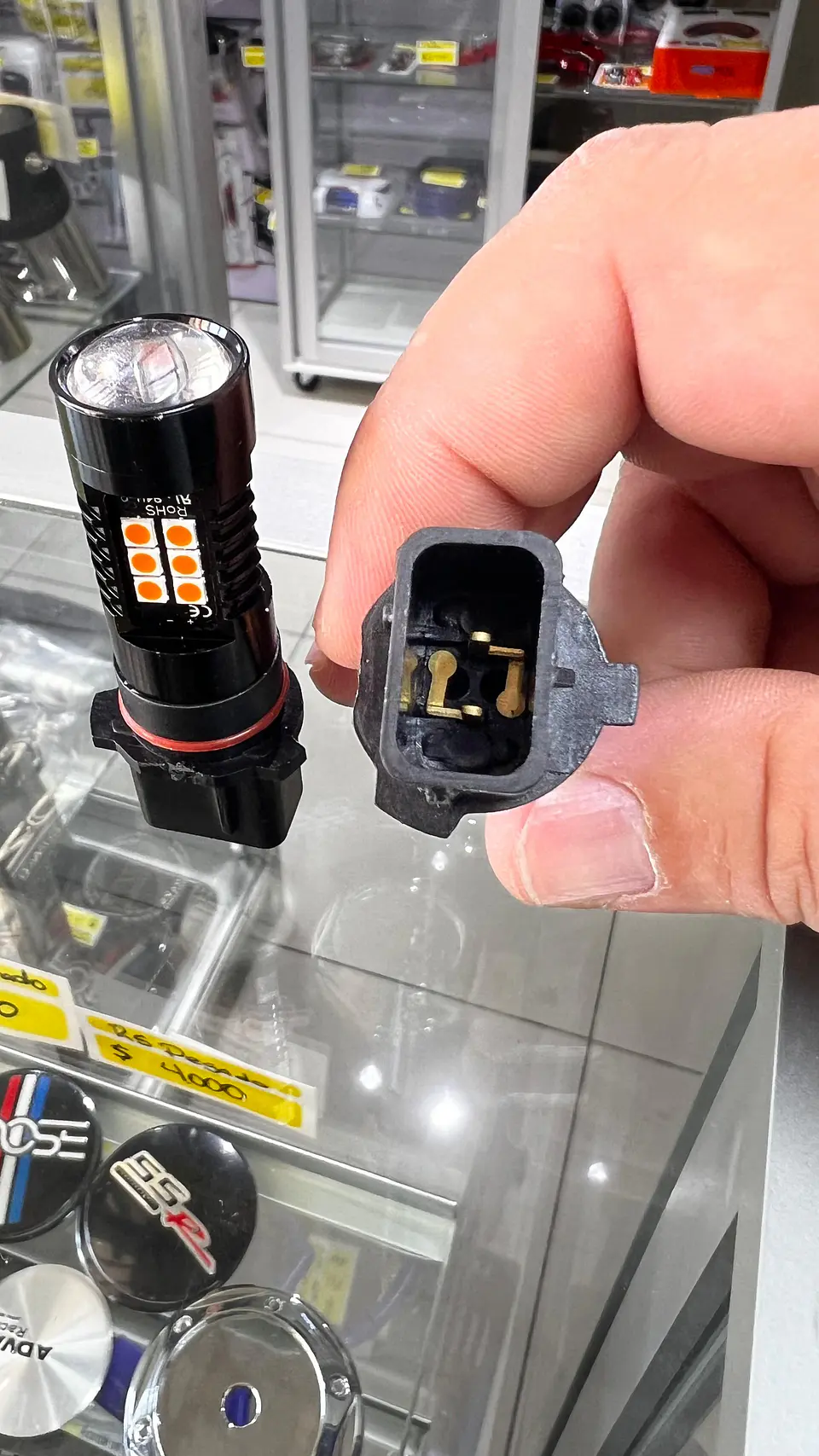Par de ampolletas Led de circulación diurna psx26w, p13w amarilla 5