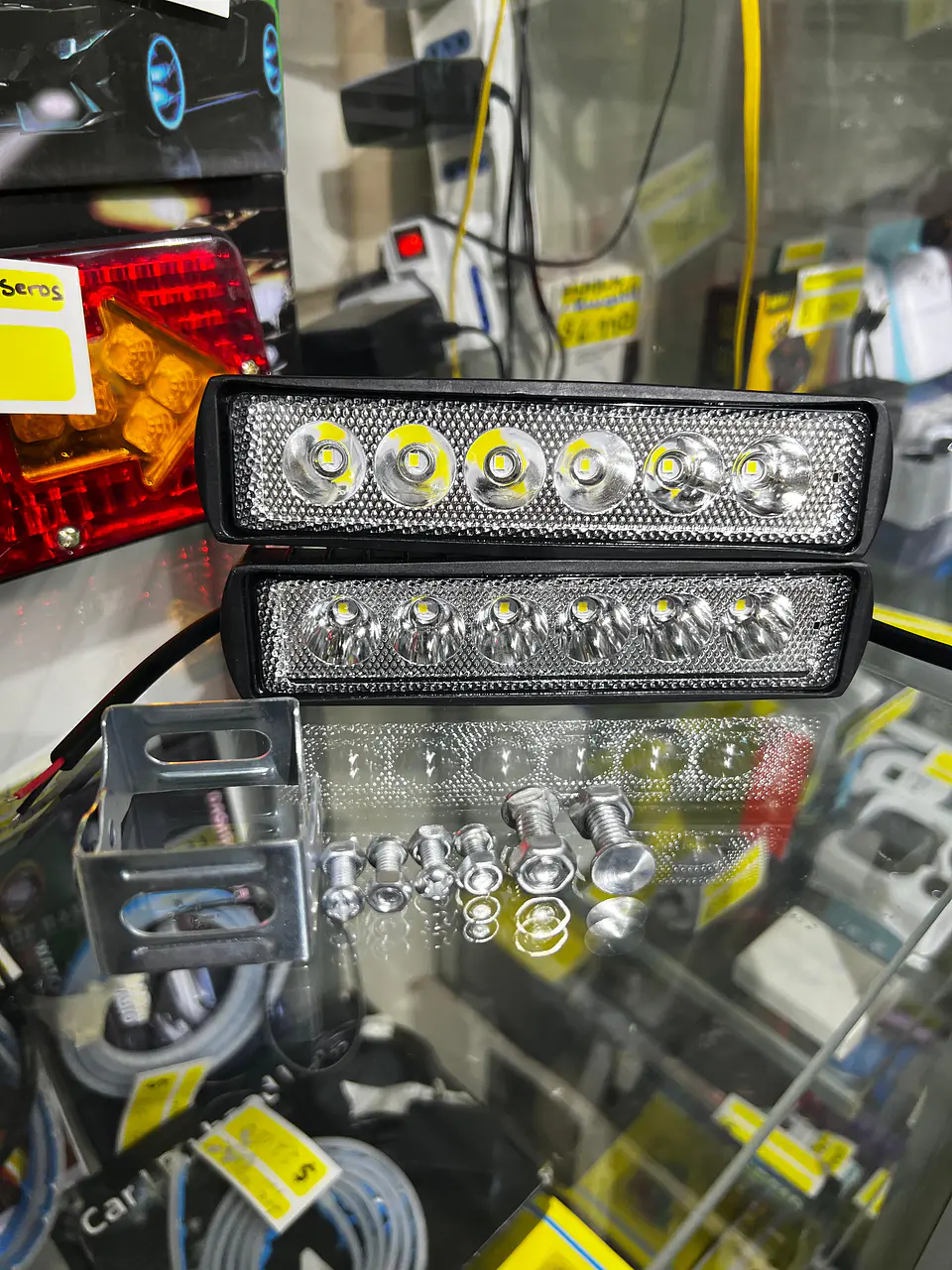 X2 Barras Neblineros led 18watts 15cm 6 led cada una extra brillante 3