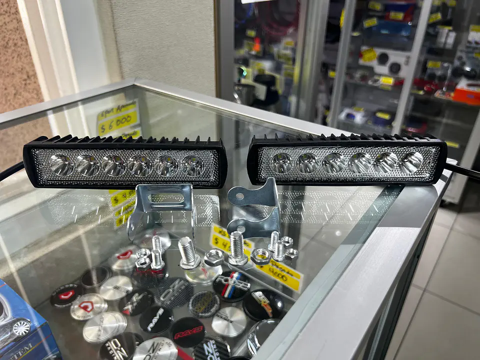 X2 Barras Neblineros led 18watts 15cm 6 led cada una extra brillante 5