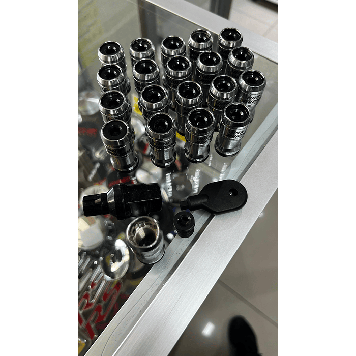 Set de tuercas de llantas Volk Racing con Doble Seguridad 1.50 3