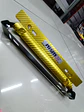 Porta placa patente fibra de carbono - dorado amarillo nismo - Miniatura 1