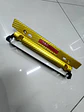 Porta placa patente fibra de carbono - dorada amarillo TRD - thumbnail 2