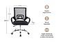 Silla de Escritorio Ergonómica Mesh, pata con 5 ruedas - thumbnail 4