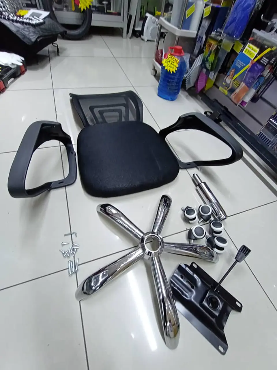 Silla de Escritorio Ergonómica Mesh, pata con 5 ruedas 6