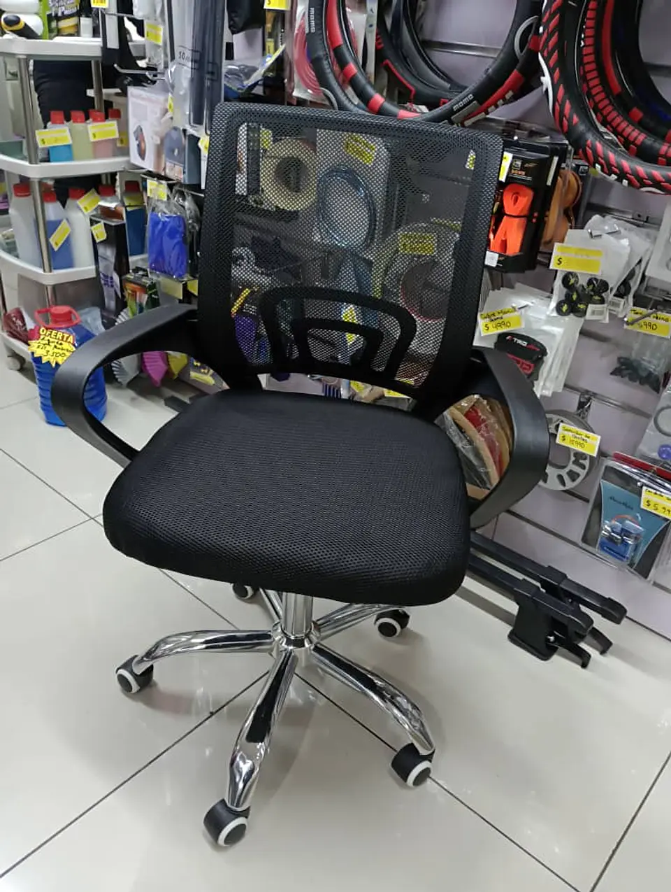 Silla de Escritorio Ergonómica Mesh, pata con 5 ruedas 1