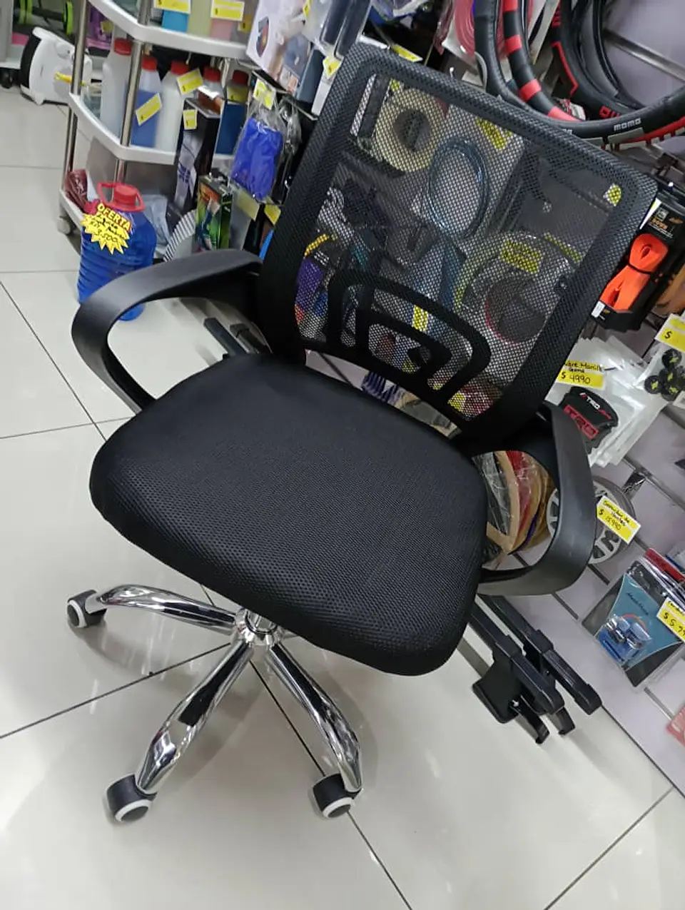 Silla de Escritorio Ergonómica Mesh, pata con 5 ruedas 12