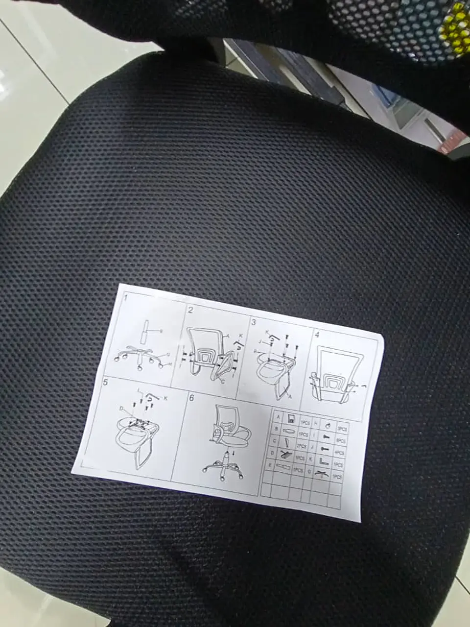 Silla de Escritorio Ergonómica Mesh, pata con 5 ruedas 17