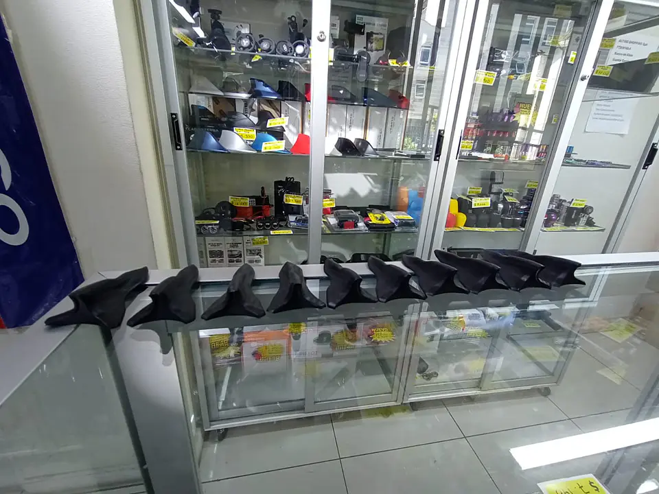 Kit X10 mini aletas de tiburón adhesivos, difusores de techo carbono 12