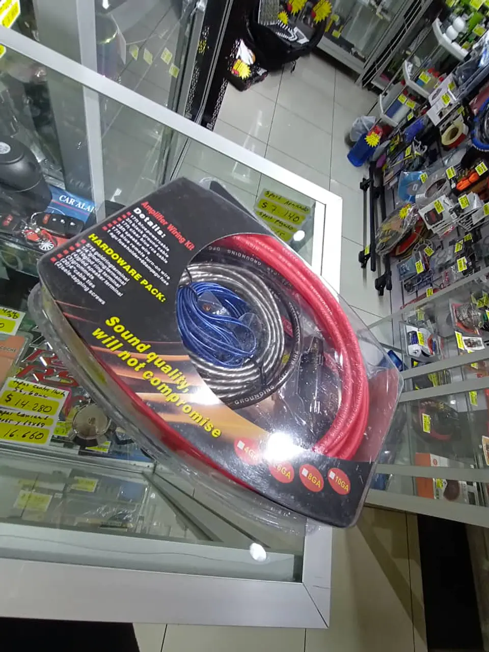Kit cables de sonido auto amplificación 6GA 7
