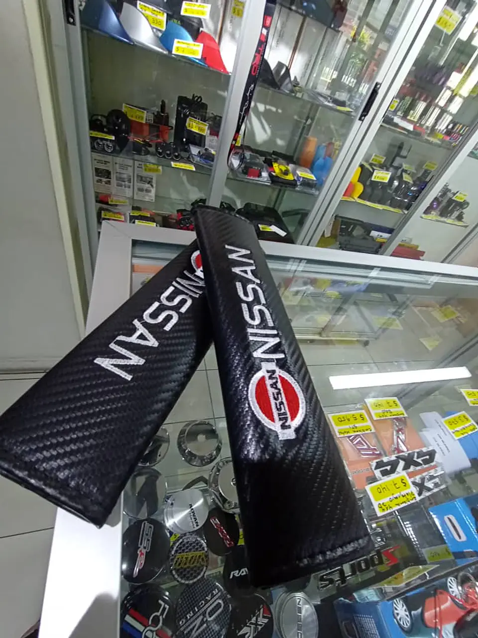 Cubre cinturón de seguridad de autos, almohadillas protectoras Nissan 2