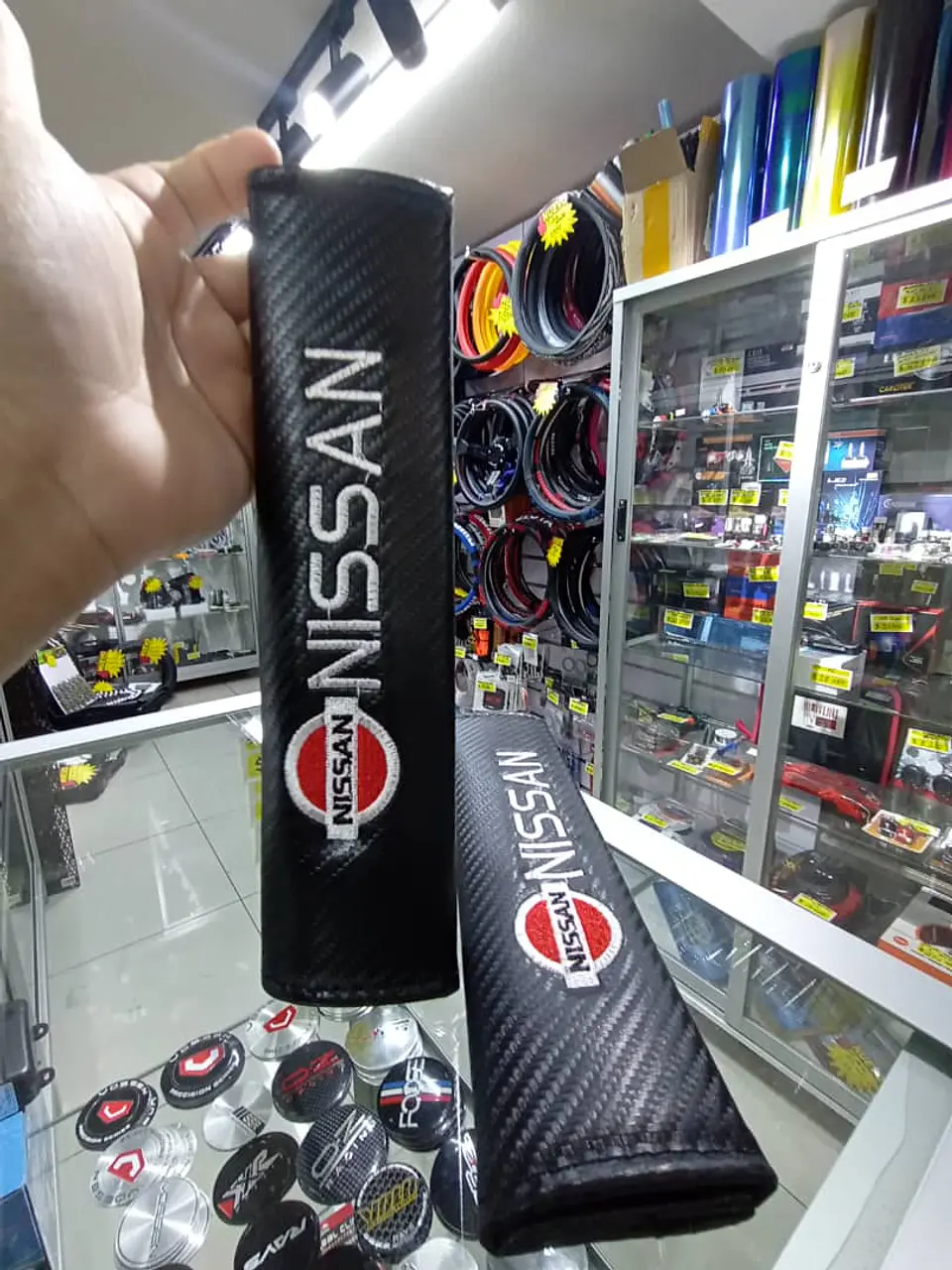 Cubre cinturón de seguridad de autos, almohadillas protectoras Nissan 7