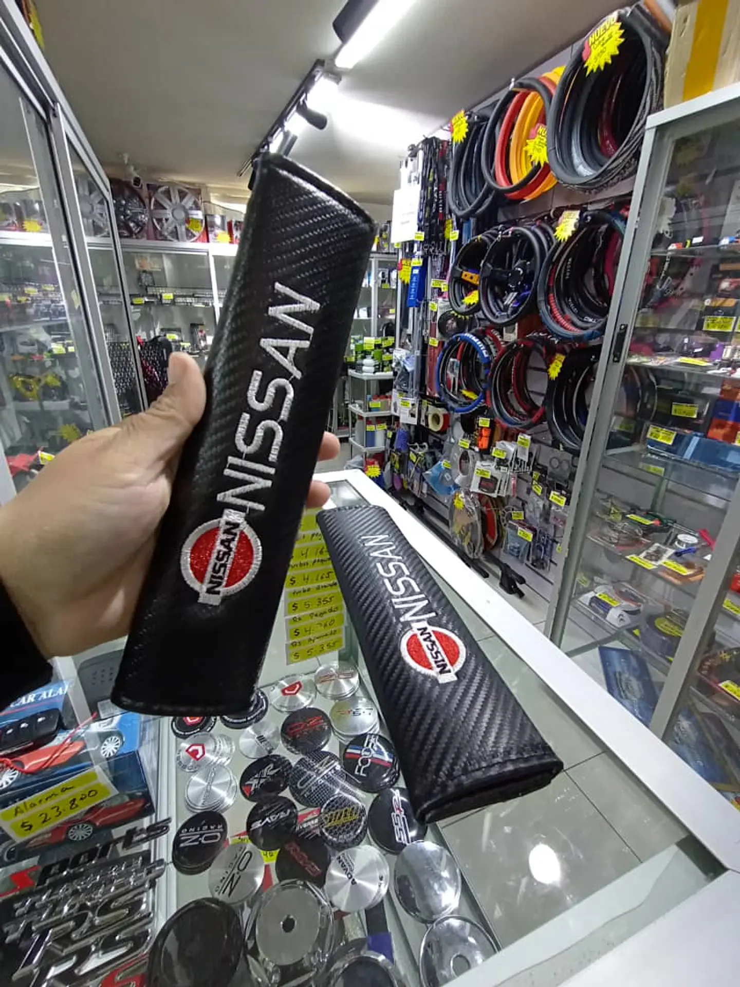 Cubre cinturón de seguridad de autos, almohadillas protectoras Nissan 8