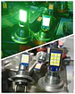 Par de ampolletas Led Modelo h7 color verde 4800 lúmenes 12 Voltios - thumbnail 1