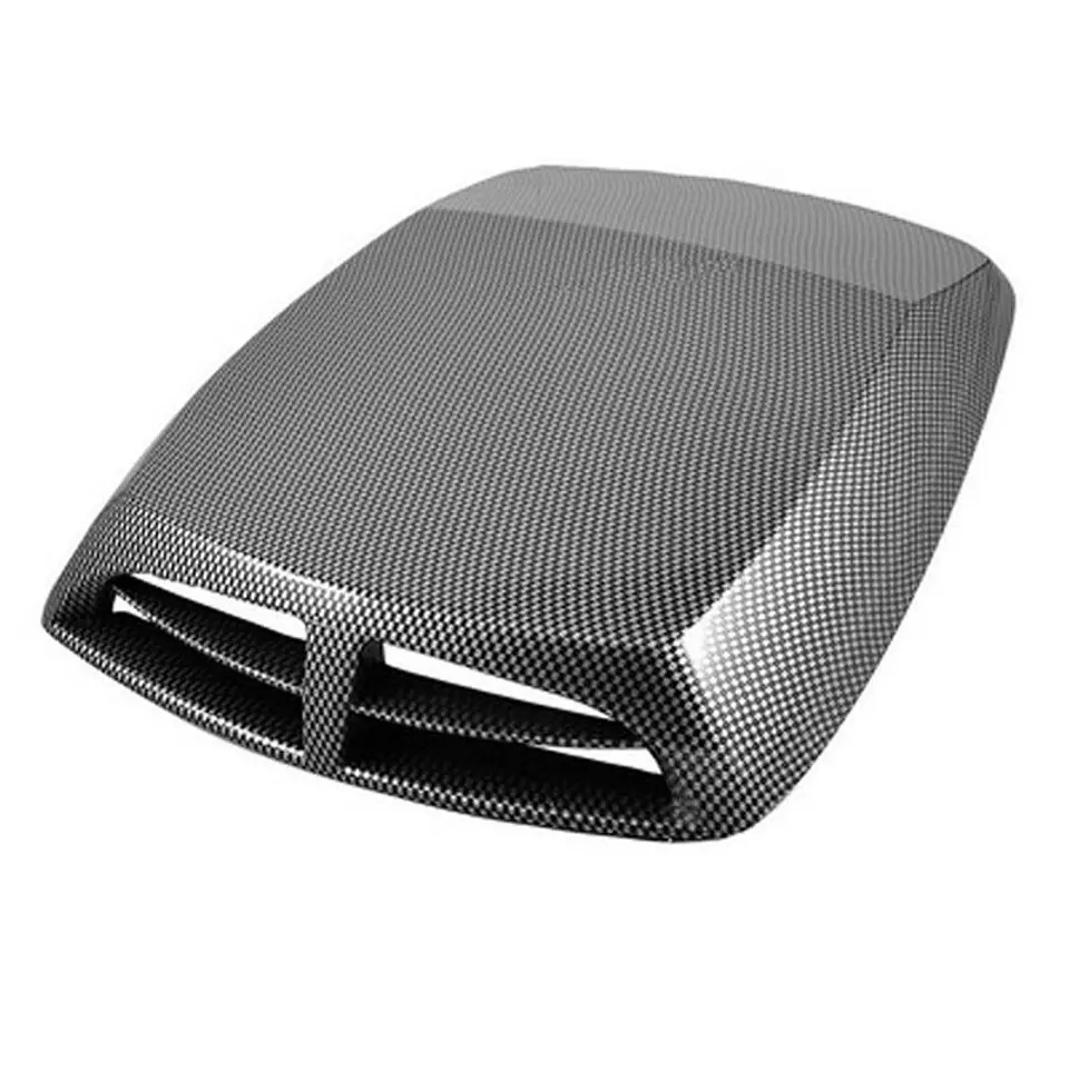 Toma de flujo de aire para capot de autos decorativa tunning Carbono 25