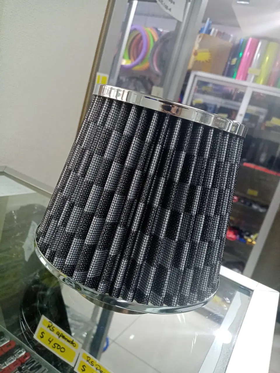 Filtro de aire de inducción cónico Universal carbono 3