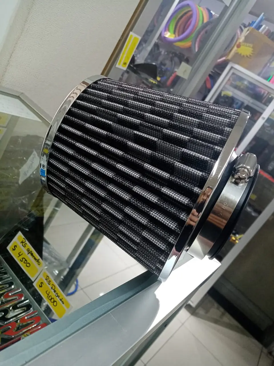 Filtro de aire de inducción cónico Universal carbono 5