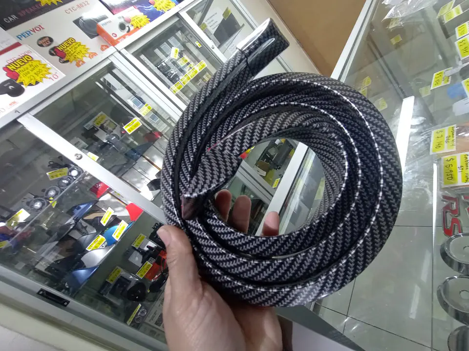 Lip alerón - goma spoiler trasero para maletero baúl carbono 7