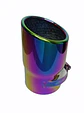 Cola de escape decorativa tunning de acero inoxidable tornasol 12cm - thumbnail 6