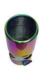Cola de escape decorativa tunning de acero inoxidable tornasol 12cm - thumbnail 7