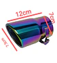 Cola de escape decorativa tunning de acero inoxidable tornasol 12cm - thumbnail 8
