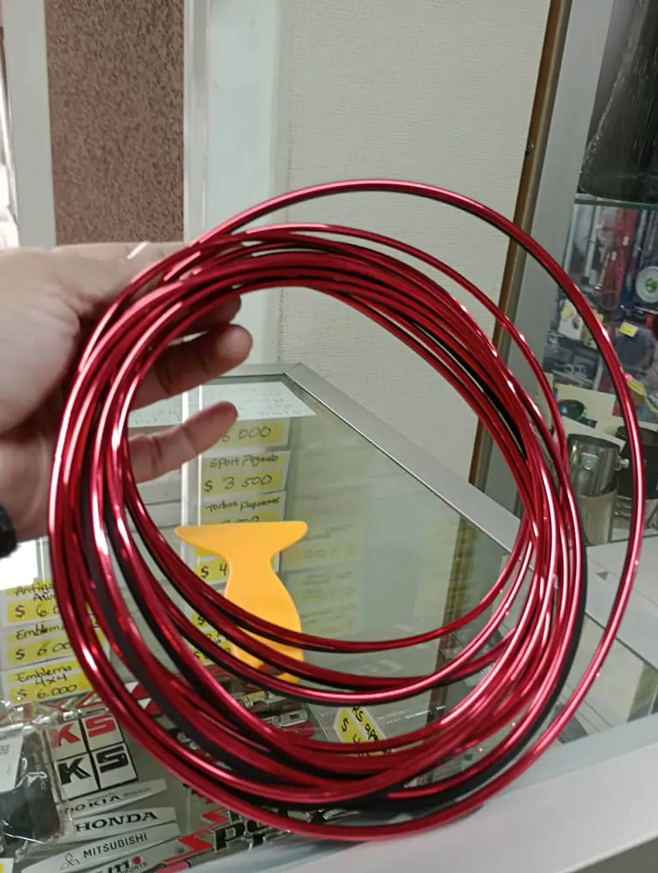 Rollo moldura embellecedor decorativa para interior de autos 5mts 11