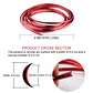Moldura Protectora de llantas para autos Rojo - thumbnail 5