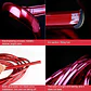 Moldura Protectora de llantas para autos Rojo - thumbnail 1