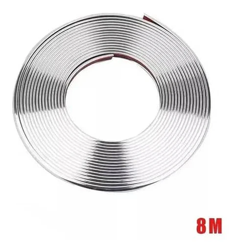 Moldura protectora de goma para llantas, rollo 8 metros
