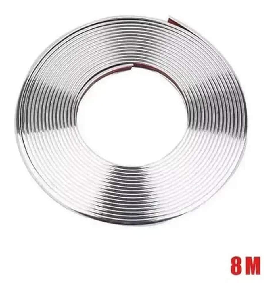 Moldura protectora de goma para llantas, rollo 8 metros 1