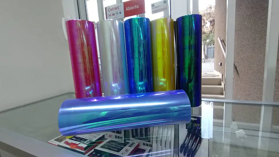 Vinilo adhesivo decorativo tunnig para focos de autos 1mtr x 30cm 9