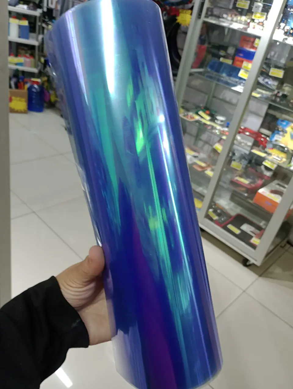 Vinilo adhesivo decorativo tunnig para focos de autos 1mtr x 30cm 10