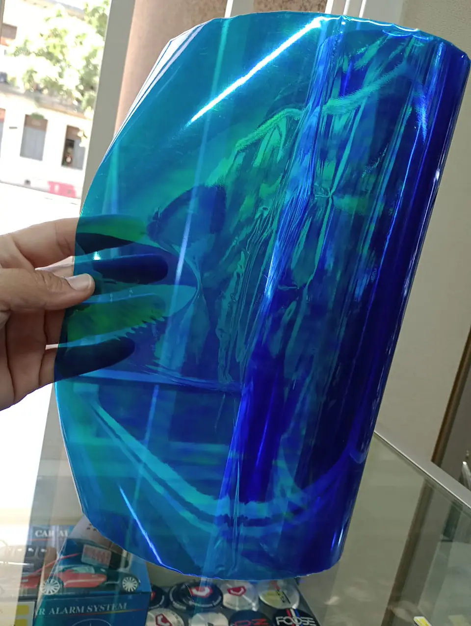 Vinilo adhesivo decorativo tunnig para focos de autos 1mtr x 30cm 13