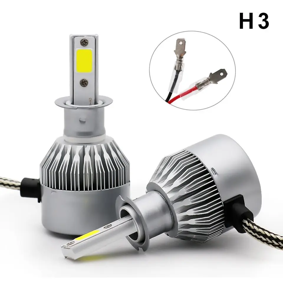 Ampolletas Turboled 7600lm 72watt modelos H3 1
