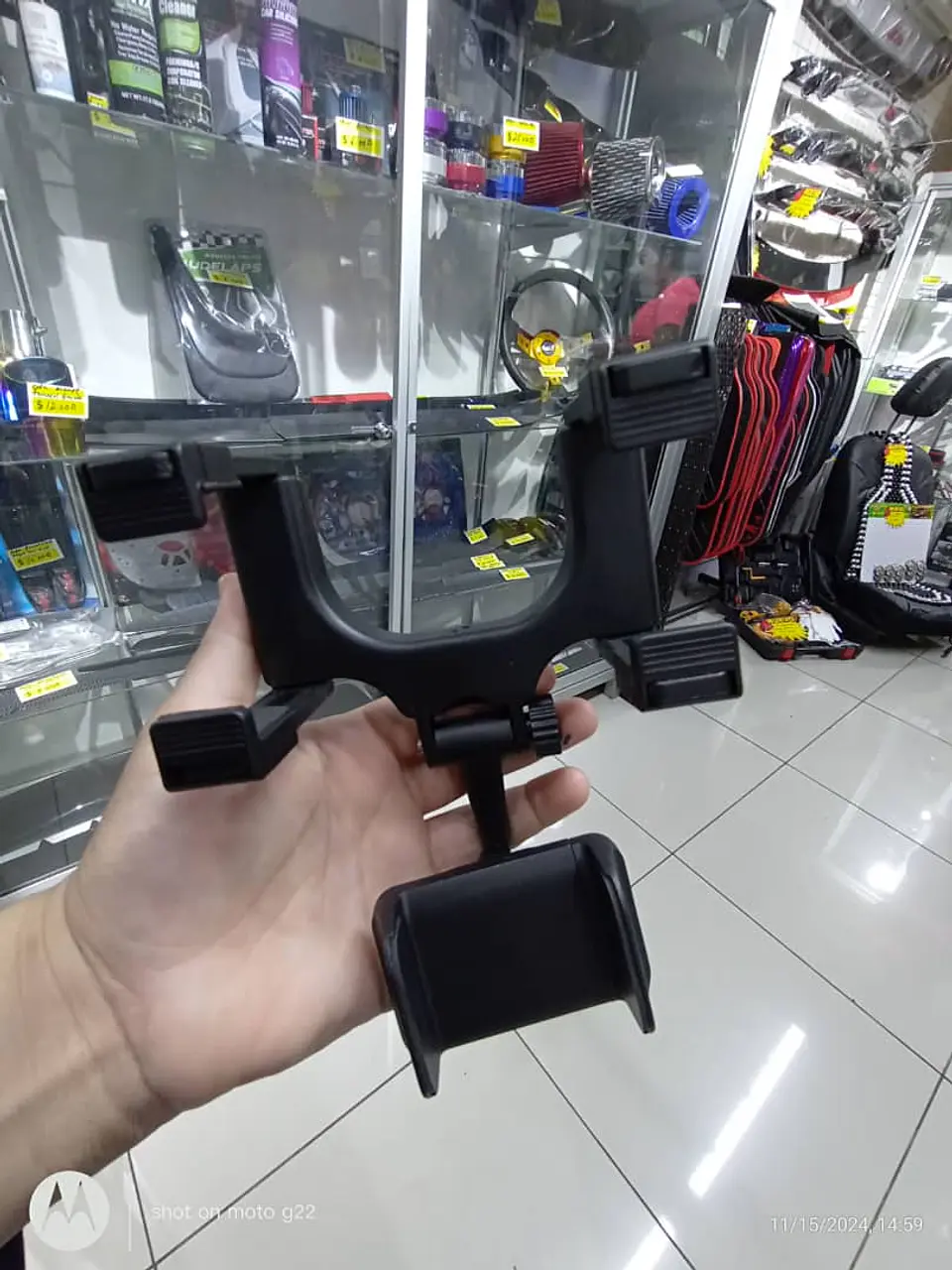 Soporte celular auto porta celular auto retrovisor universal 15