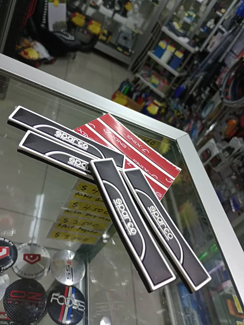 X4 Tope puertas goma anticolisión, tope retrovisor - Sparco 1
