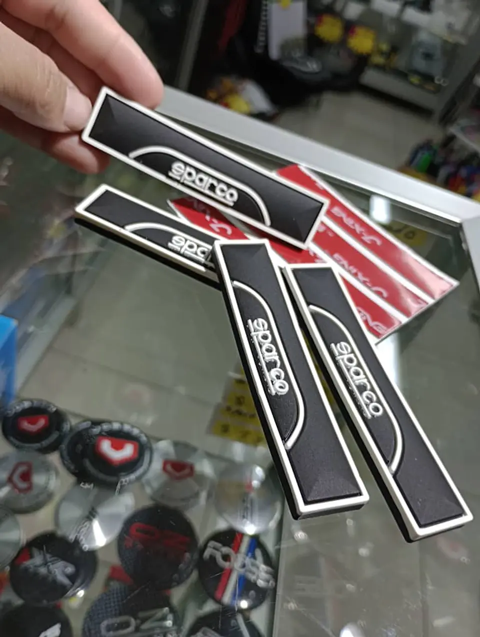 X4 Tope puertas goma anticolisión, tope retrovisor - Sparco 2