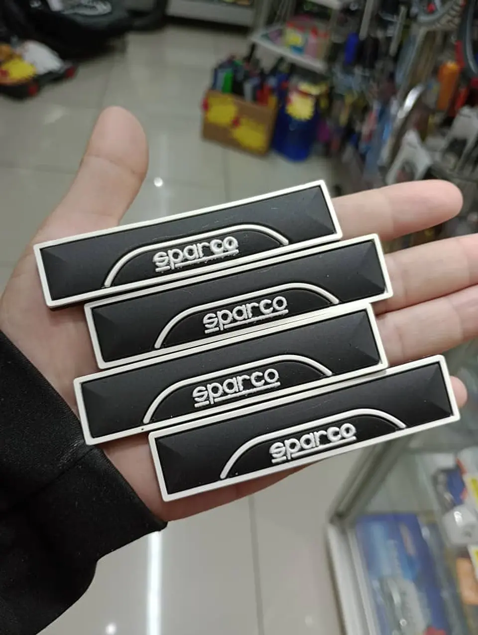 X4 Tope puertas goma anticolisión, tope retrovisor - Sparco 3